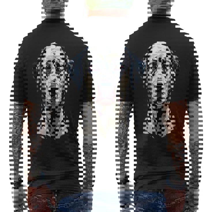 ダルメシアン 愛犬家デザイン 子犬の愛 ダルメシアン メンズTシャツ バックプリント