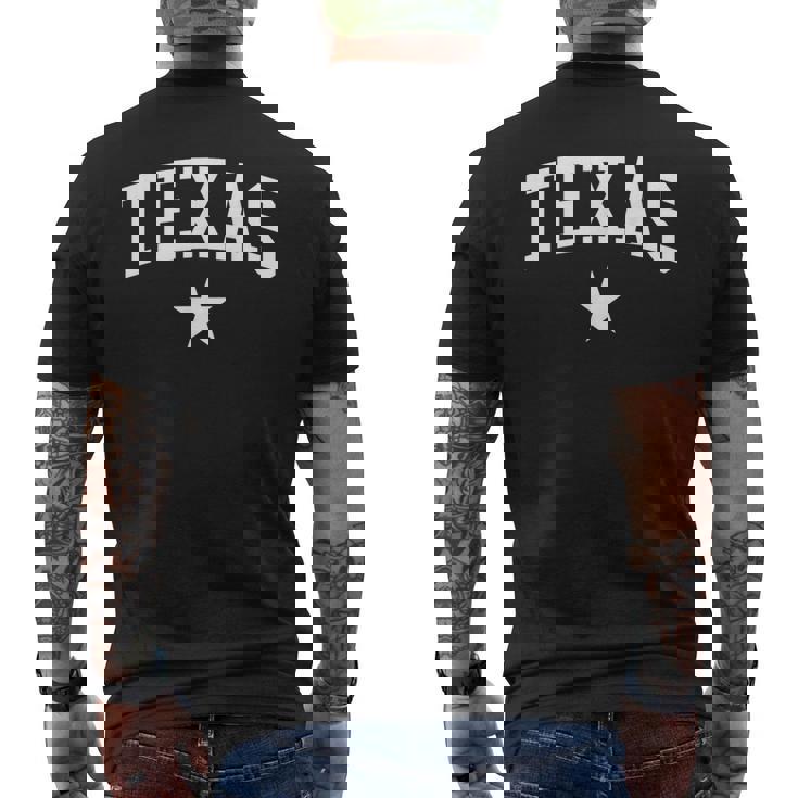 テキサス州立大学からのテキサスホームヴィンテージテキサスギフト。 メンズTシャツ バックプリント