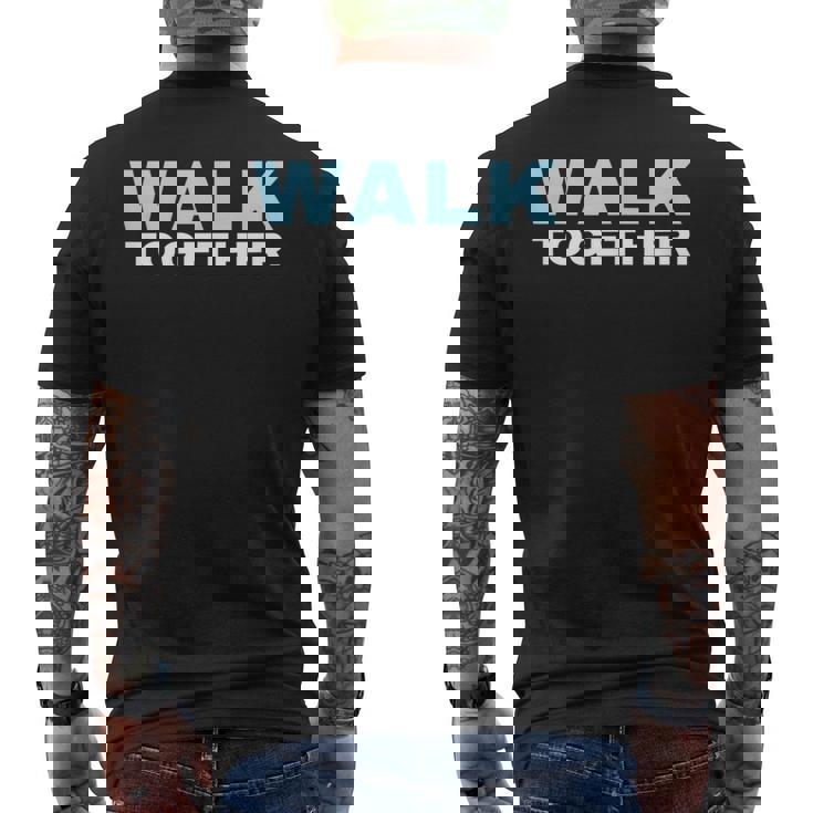 トゥギャザー ウォーク インドア ウォーキング アウトドア おうちで歩く ポンドオフ メンズTシャツ バックプリント