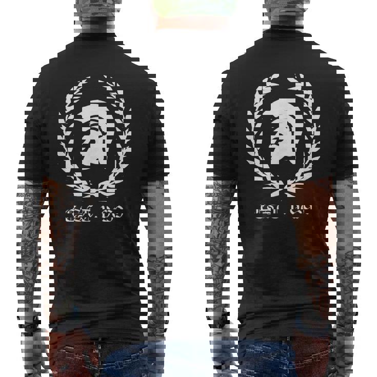 トロイの木馬スキンヘッドスカパンクス Oi 1969 メンズTシャツ バックプリント