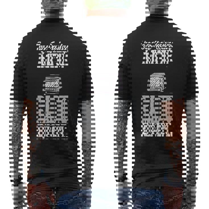 トンガ アマチュア無線機 ハムラジオ メンズTシャツ バックプリント