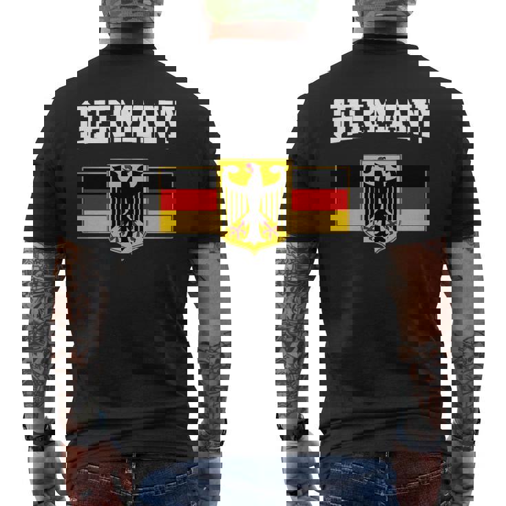 ドイツの国旗 ドイツの国章 長袖tシャツ メンズTシャツ バックプリント