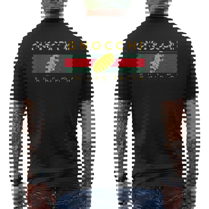 ニョッキヴィンテージクラシックイタリアンパスタ メンズTシャツ バックプリント