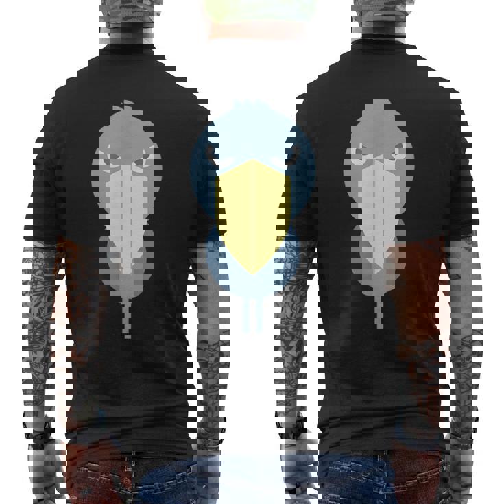 ハシビロコウ アニマル イラスト ミニマル 図案 シンプル ユニセックス ギフト メンズTシャツ バックプリント