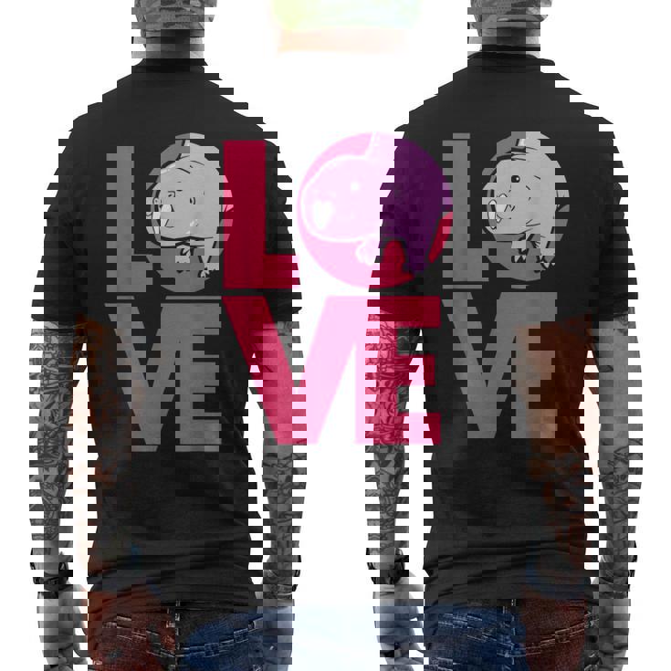 ハダカデバネズミ メンズTシャツ バックプリント