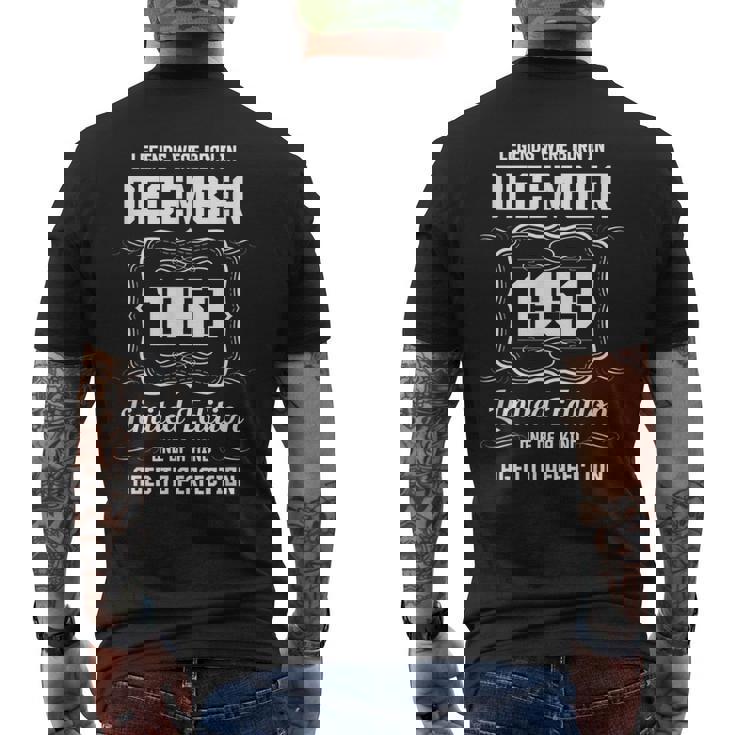 ハッピーバースデー 1959年12月 メンズTシャツ バックプリント