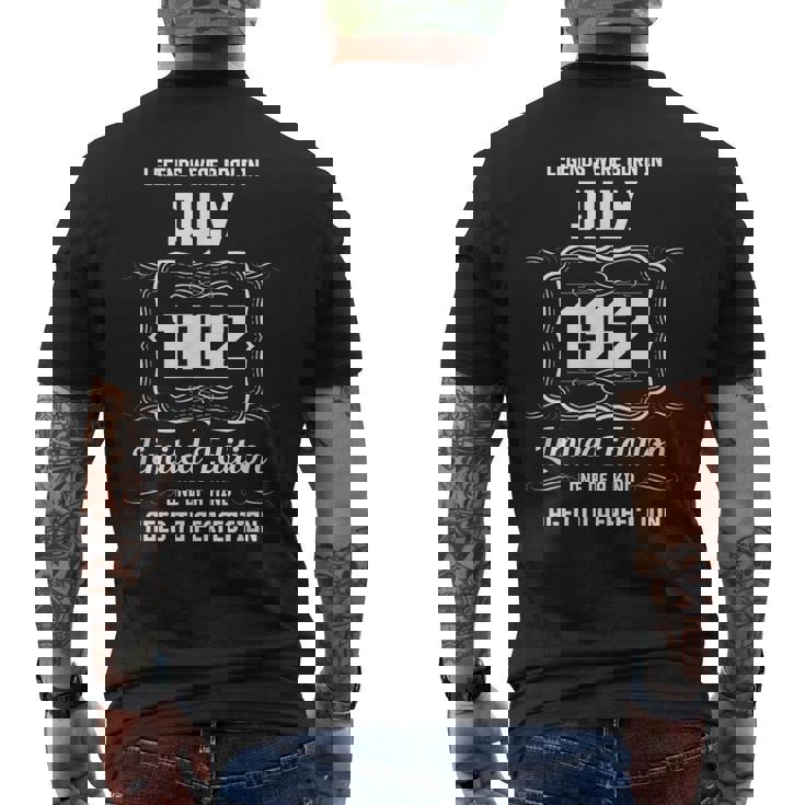 ハッピーバースデー 1962年 7月 メンズTシャツ バックプリント