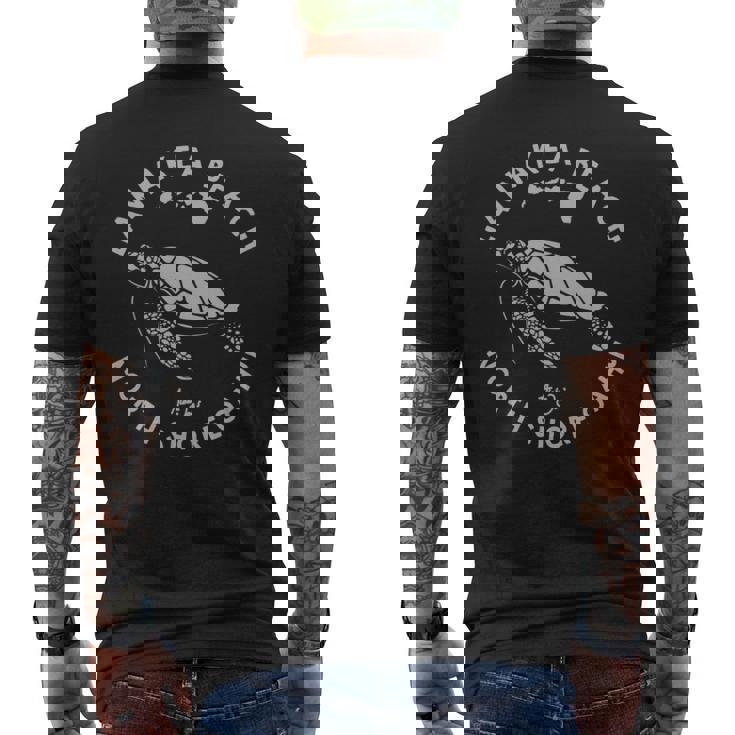 ハワイ ホヌ ウミガメ ラニアクア ビーチ ノースショア オアフ島 長袖tシャツ メンズTシャツ バックプリント