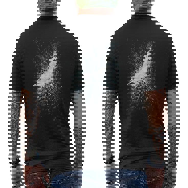 バットマン ダークナイト ライジズ ティーザー ポスター メンズTシャツ バックプリント