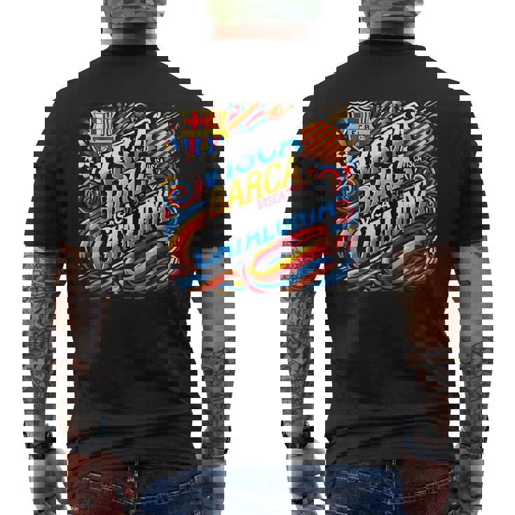 バルセロナ フットボール クラブ スペイン エスパーナ バルセロナ メンズ レディース メンズTシャツ バックプリント