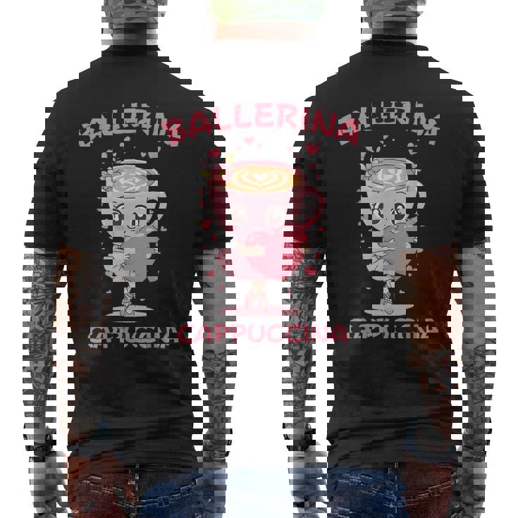 バレリーナ カプチーノ かわいい イタリアン ブレイン ミーム キッズ ガールズ メンズTシャツ バックプリント