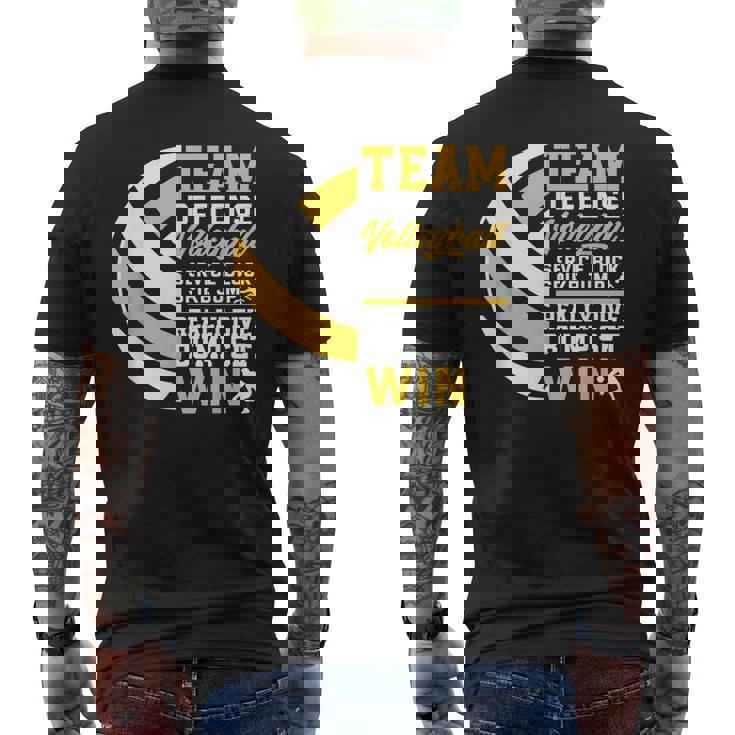 バレーボールチーム メンズTシャツ バックプリント