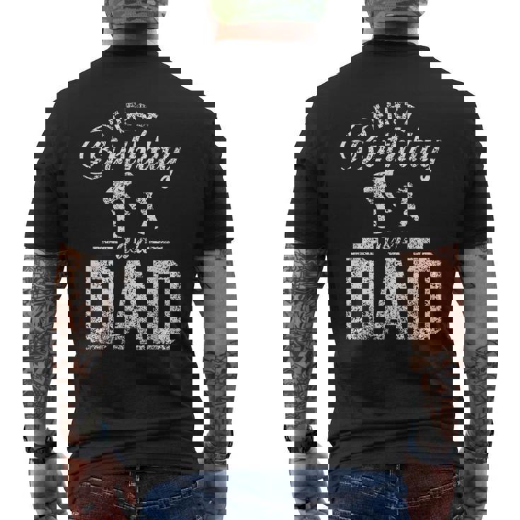 パパになって初めての誕生日 お父さん 父 パパ パーティー 誕生日 メンズTシャツ バックプリント