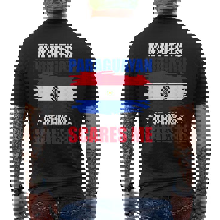 パラグアイ国旗 パラグアイ遺産 メンズTシャツ バックプリント