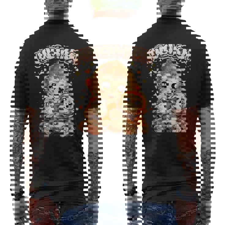 パンチくん ベビースノーモンキー 日本おもちゃ オランウータン メンズTシャツ バックプリント