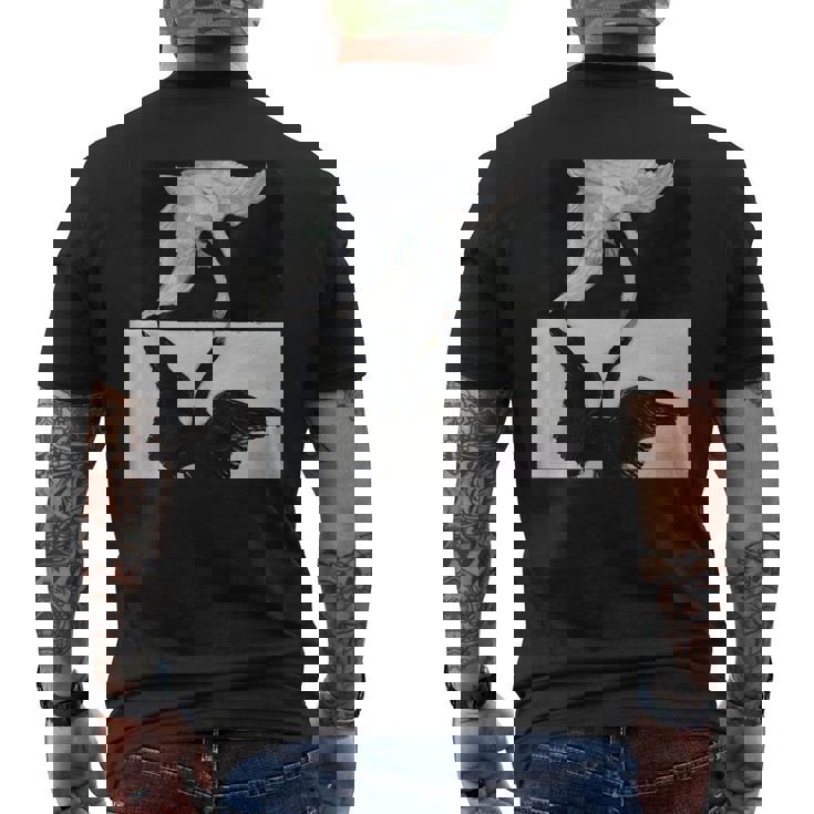 ヒルマ・アフ・クリント作「白鳥」1915年 長袖tシャツ メンズTシャツ バックプリント