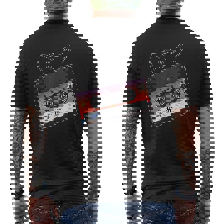 ビーチ ミックステープ ハワイアン アロハ パーム サンセット 80年代 メンズTシャツ バックプリント