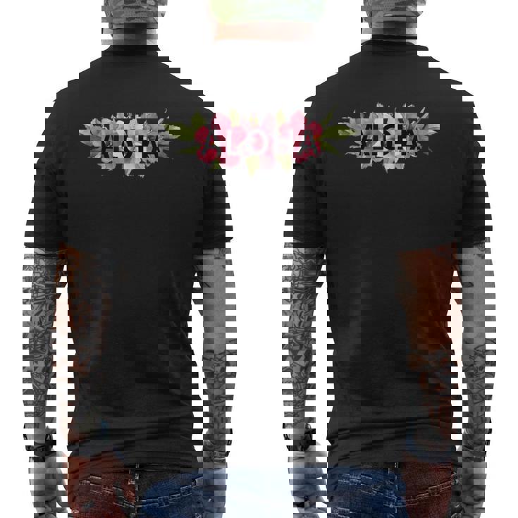 フラダンス フラ レッスン用 アロハ トロピカル ハワイ ハイビスカス Hawaii ハワイアン かわいい メンズTシャツ バックプリント