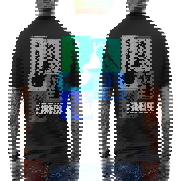 フラメンコダンサー用フラメンコtシャツ レトロメンズフラメンコ メンズTシャツ バックプリント