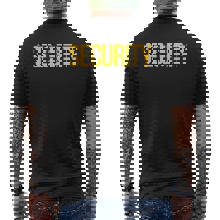 フロントセキュリティバックにセキュリティガード。 メンズTシャツ バックプリント