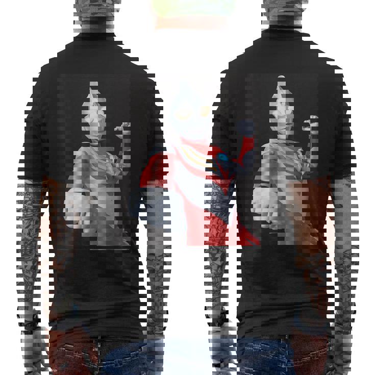 ブロマイドシリーズ ウルトラマンティガ パワータイプ メンズTシャツ バックプリント