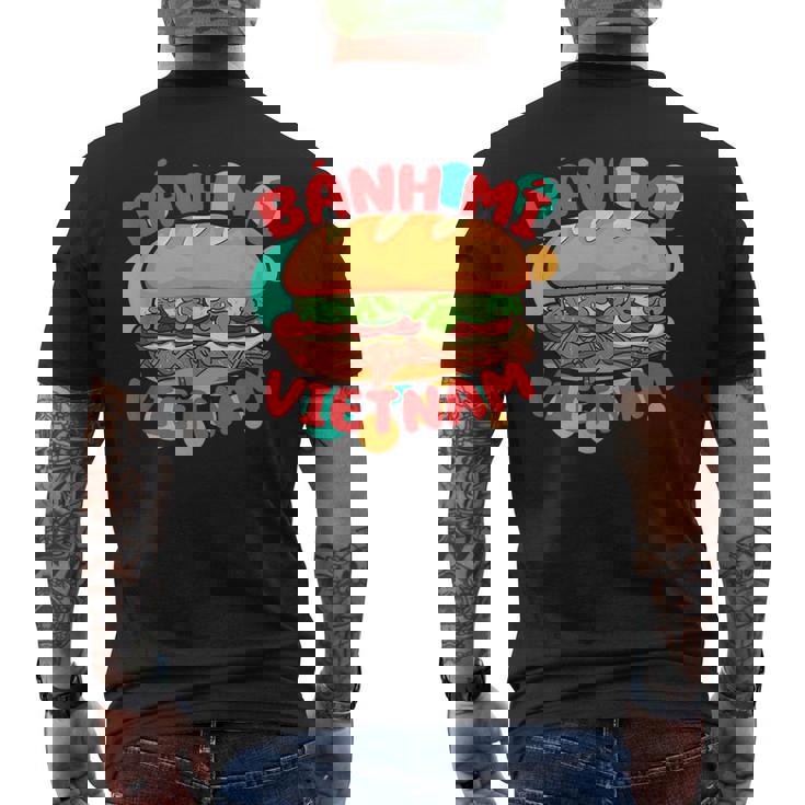 ベトナム自慢のベトナム料理 ベトナム料理 バインミー メンズTシャツ バックプリント