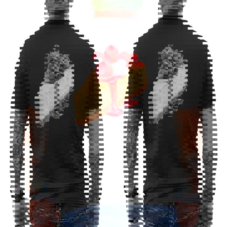 ベリー入りチーズケーキ メンズTシャツ バックプリント