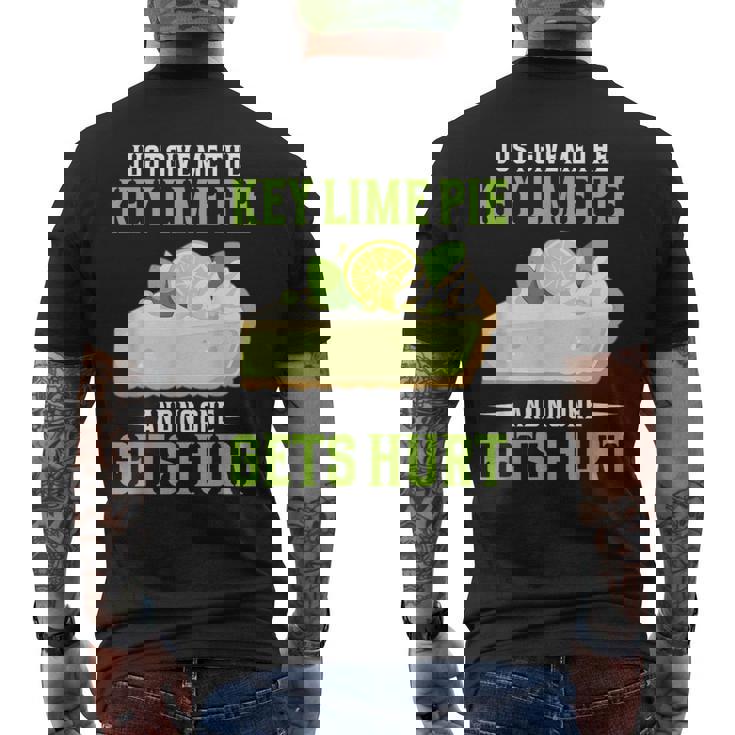 ベーカリーパイ デザート Give Me Baker Food Lover Key ライムパイ メンズTシャツ バックプリント