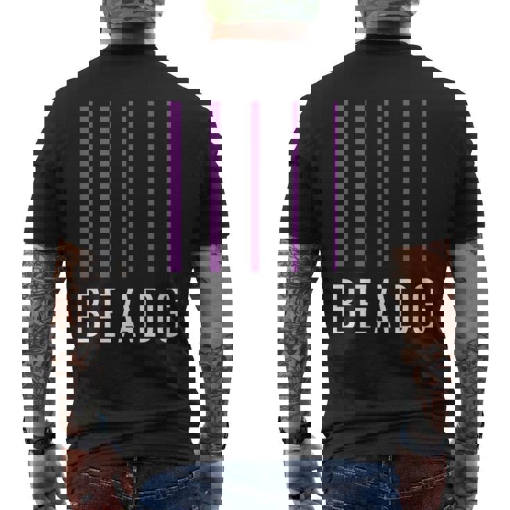 ベースギタリストギフト Beadg 5弦 メンズTシャツ バックプリント