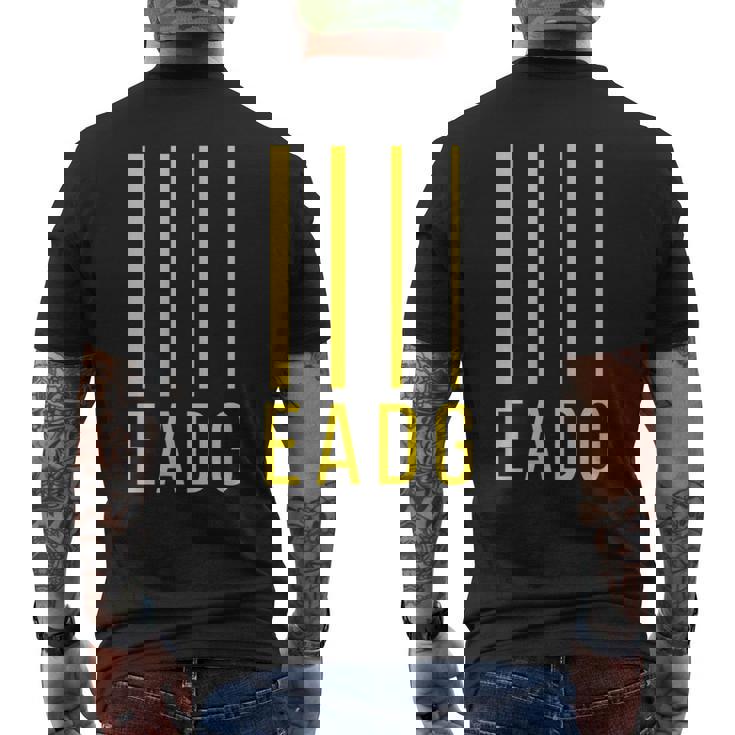 ベースプレーヤーギタリスト Eadg 4弦ベースギター メンズTシャツ バックプリント