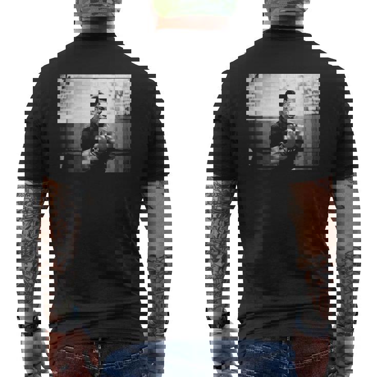 ボクサー マイク・タイソン ロンドンで ジェームズ・ティリス 対 フランク・ブルーノ メンズTシャツ バックプリント