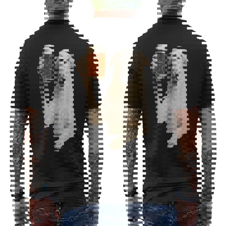 ボルゾイビール メンズTシャツ バックプリント