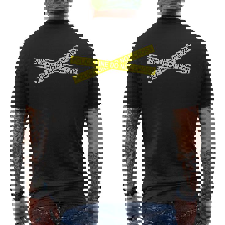 ポリスライン メンズTシャツ バックプリント