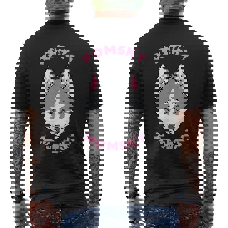 ポンスキーママスキーペット ポンスキーママ メンズTシャツ バックプリント