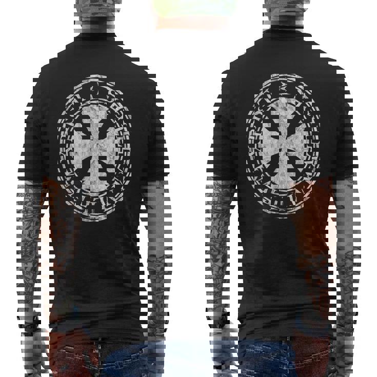 マルタ十字架の紋章 -2Intage メンズTシャツ バックプリント