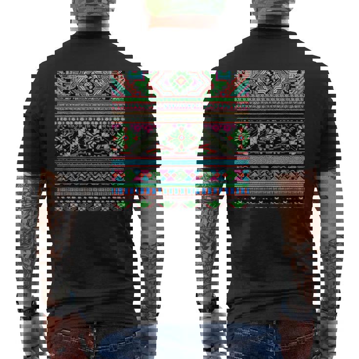 ミャオ族デザイン メンズTシャツ バックプリント