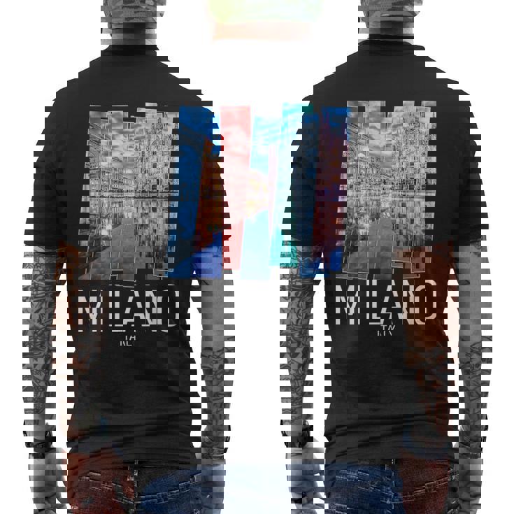 ミラノ シャツ レディース メンズ ミラノ イタリア お土産 ギフト メンズTシャツ バックプリント