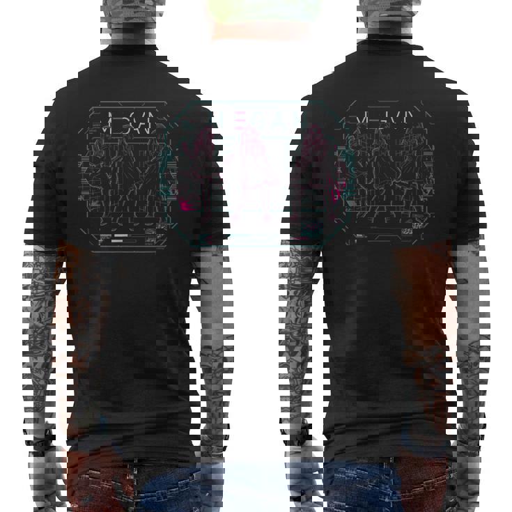 ミーガン Dance Mode Neon Tech メンズTシャツ バックプリント