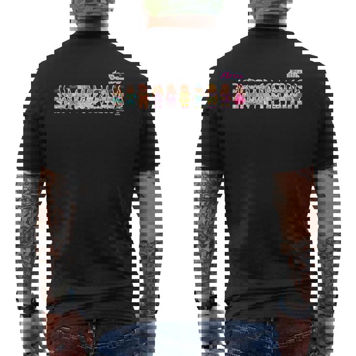 メルちゃん おともだちと いっしょ （大人サイズ） メンズTシャツ バックプリント