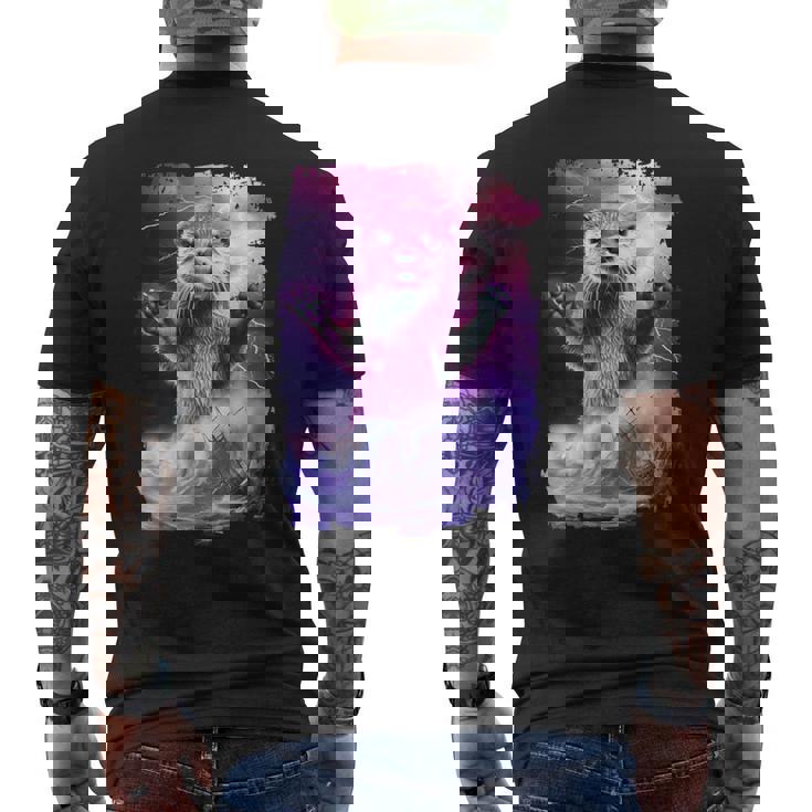 モンスター・クラーケン カワウソ神話 深海の生き物 メンズTシャツ バックプリント