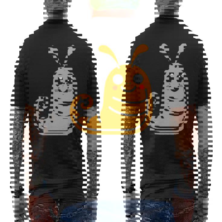 ユーモア ナメクジ 昆虫 かわいい ミニマリスト シンプル ナメクジ メンズTシャツ バックプリント