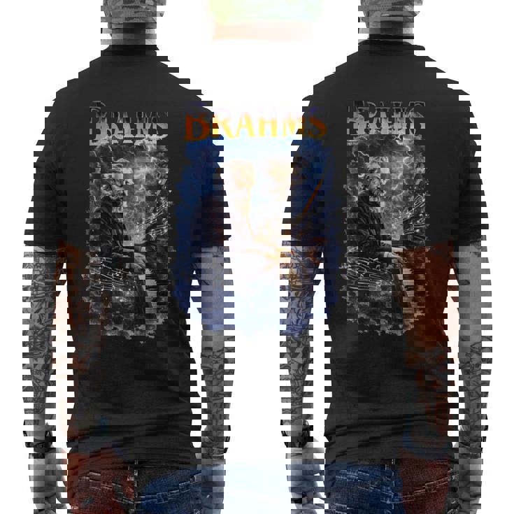 ヨハネス・ブラームス 作曲家 長袖tシャツ メンズTシャツ バックプリント