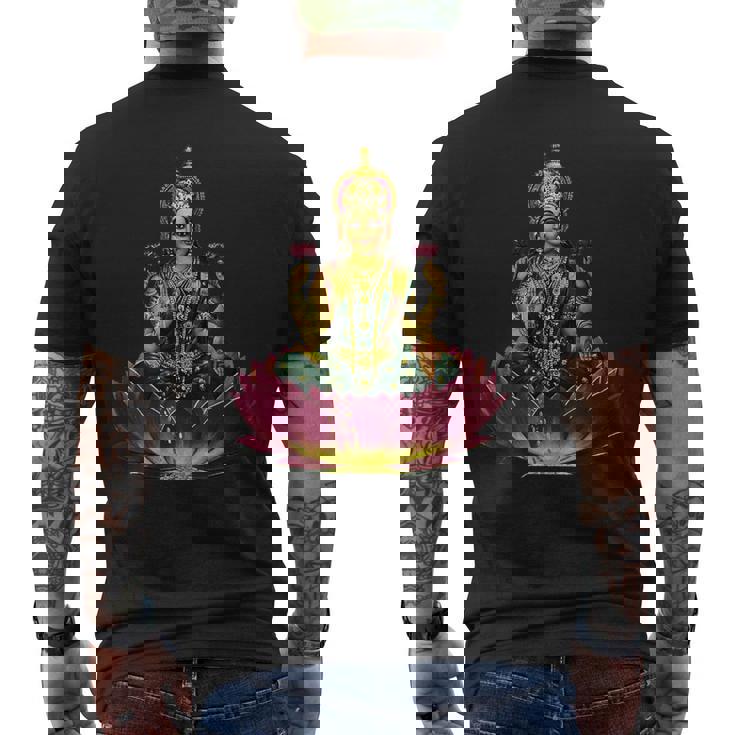 ラクシュミー女神 メンズTシャツ バックプリント