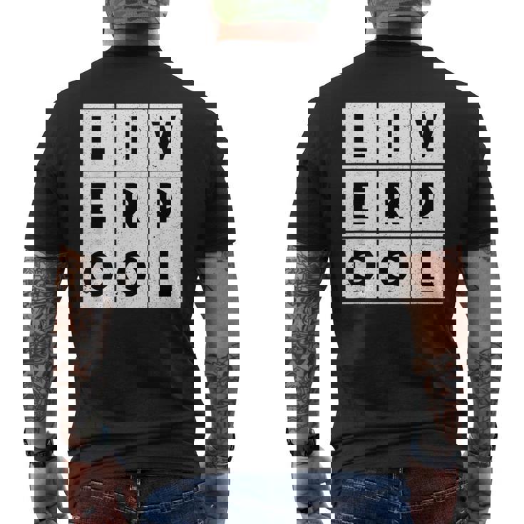 リバプール ギフト リヴァプール イギリス グレートブリテン メンズTシャツ バックプリント