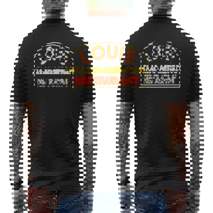 ルイス・レストラン イタリアン アメリカン ブロンクス Ny ゴッドファーザー メンズTシャツ バックプリント