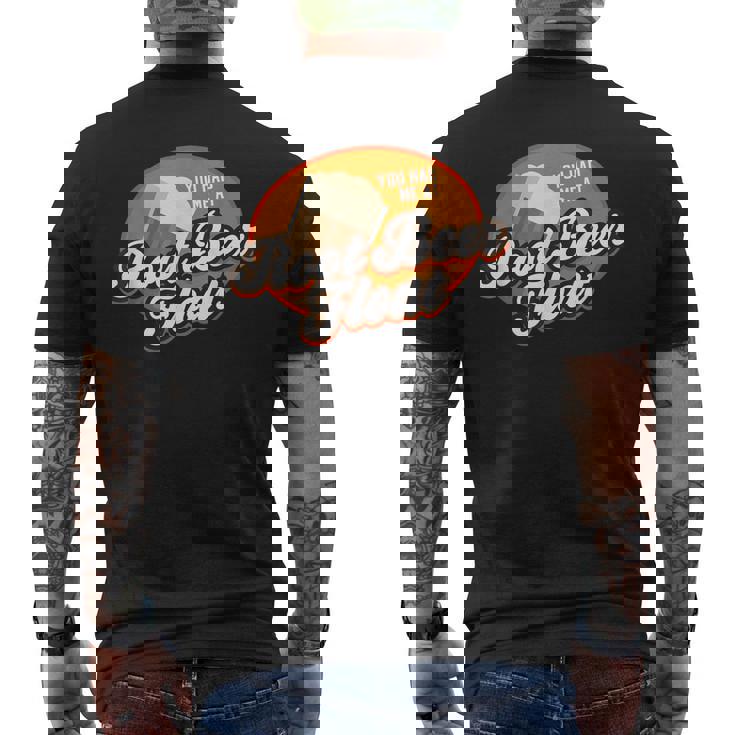 ルートビアフロートで私を持っていた メンズTシャツ バックプリント