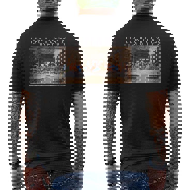 レオナルド ダヴィンチ 面白いtシャツ アート 絵画 メンズ 面白い 服 美術 おもしろ ネタ メンズTシャツ バックプリント