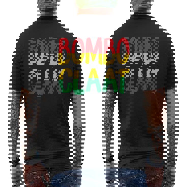 レゲエとジャマイカ Bombo Claat ラスタ ボンボクラット メンズTシャツ バックプリント