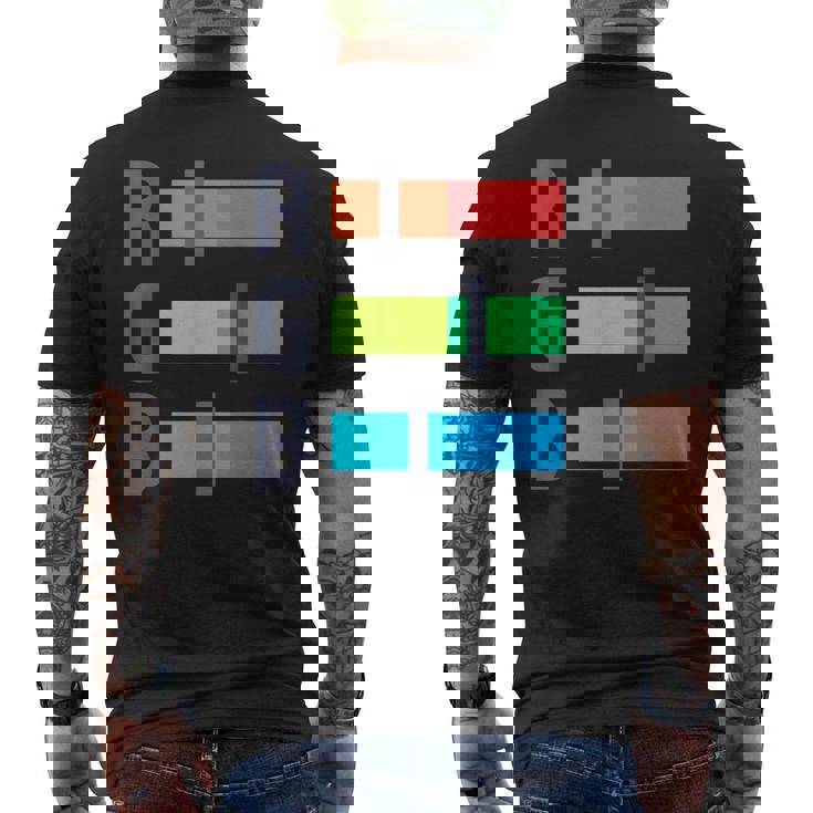 レッド グリーン ブルー Rgb カラー モデル アーティスト メンズTシャツ バックプリント