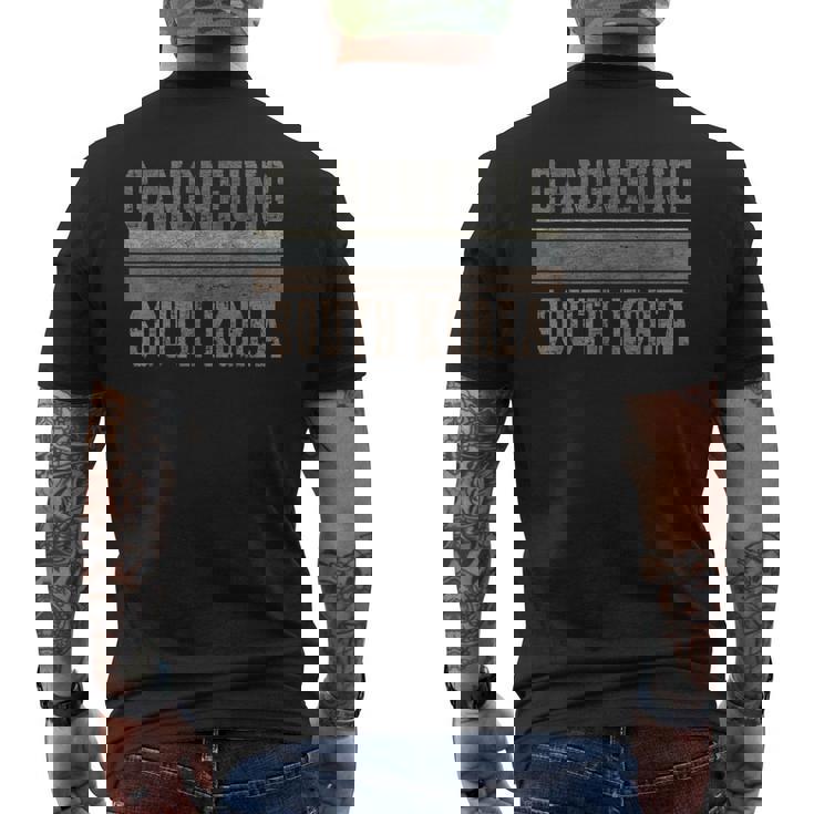 レトロ 江陵 韓国 メンズTシャツ バックプリント